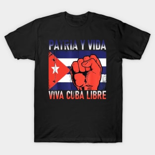 Cuba Flag Cuban Pride Cuba Power Vintage T-Shirt